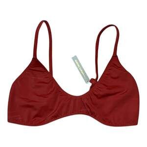 Gooseberry Seaside So Chic Bikini Top Rum Red Size L